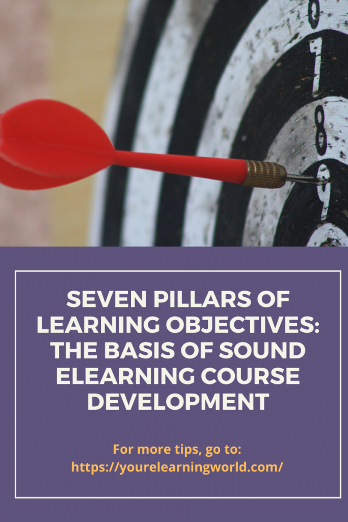Seven Pillars of Learning Objectives: The basis of sound eLearning ...